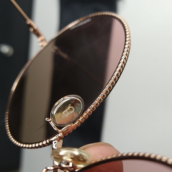 Christian Dior Sunglasses Rose Gold pink an brown lenses - Picture 8 of 9